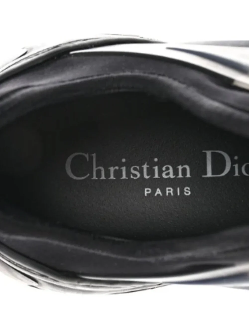 Christian Dior Neoprene Rubber Womens D-Connect Sneakers 36 Black - Picture 7 of 9